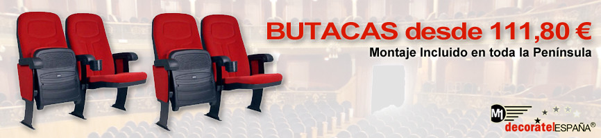 Venta e instalación de butacas para cines en Bolaños de Calatrava